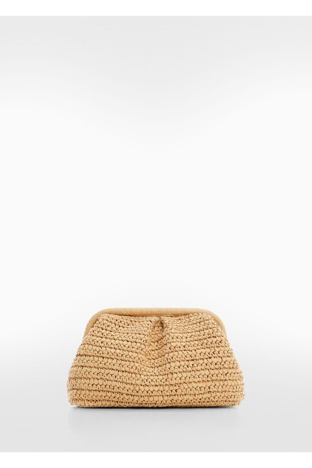 Rattan clutch çanta - 3