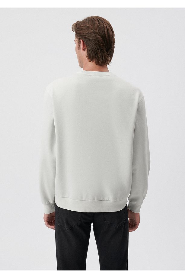 Bisiklet Yaka Gri Sweatshirt 0S10023-80618 - 4