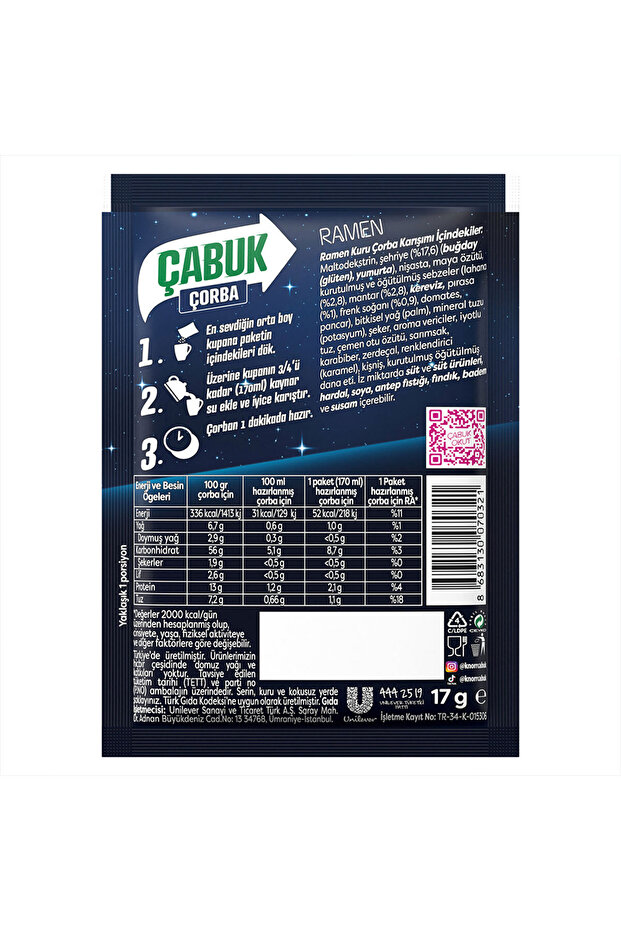 Çabuk Çorba Gececiler Ramen 17g X15 Adet - 7
