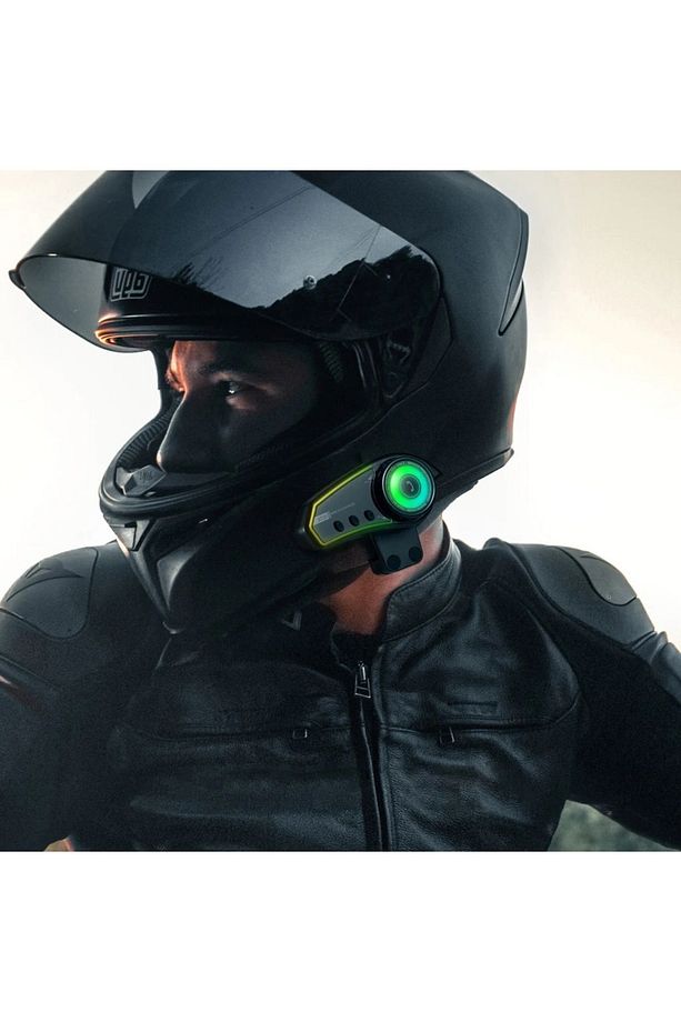 BT35 Rgb Renkli Işıklı ve Yüksek Sesli Bluetooth Kask Intercom /motosiklet Interkom Kulaklık - 3