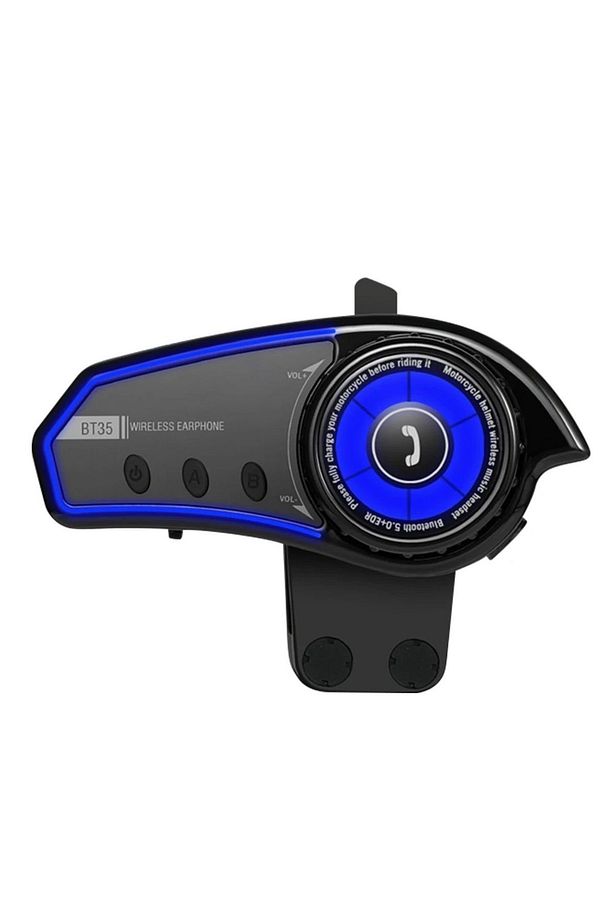 BT35 Rgb Renkli Işıklı ve Yüksek Sesli Bluetooth Kask Intercom /motosiklet Interkom Kulaklık - 4
