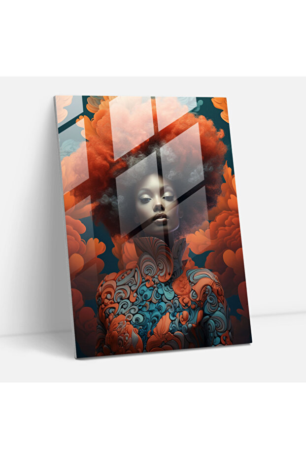 Afro Fusion Glass Print - Afro, Afro Fusion, Artistic Talent, Home Decor