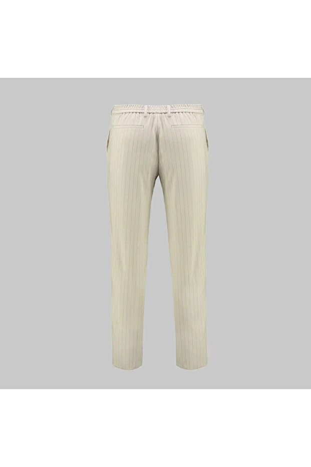 Interview Ely Çizgili Bej Pantolon - 3