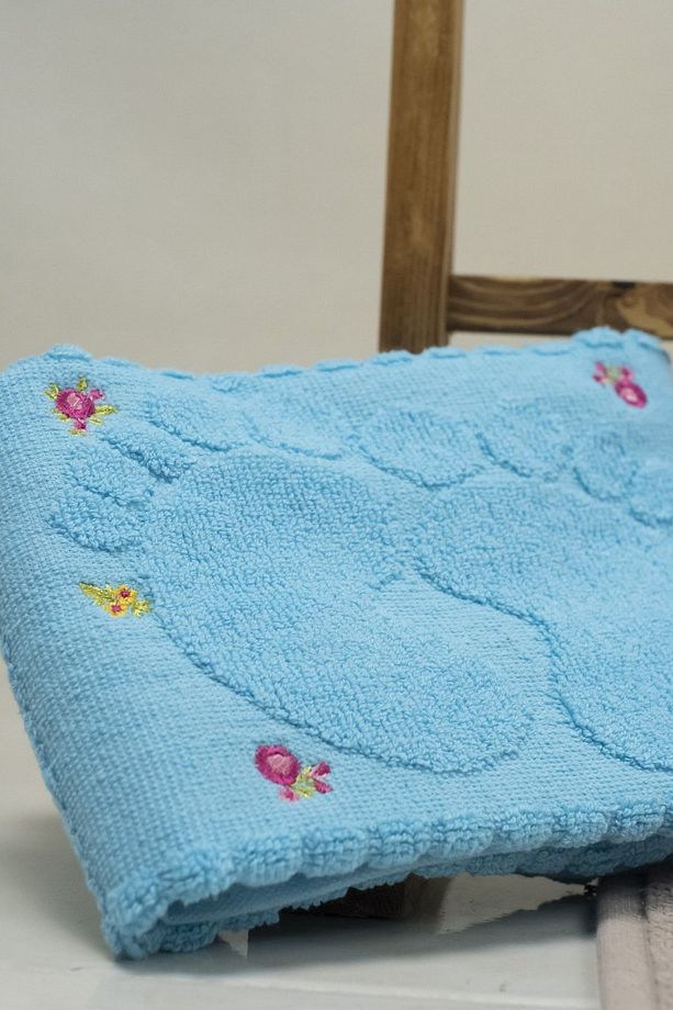 BASKILI AYAK HAVLUSU 4 ADET KARIŞIK RENK 50 x 70 ÖLÇÜ - 8