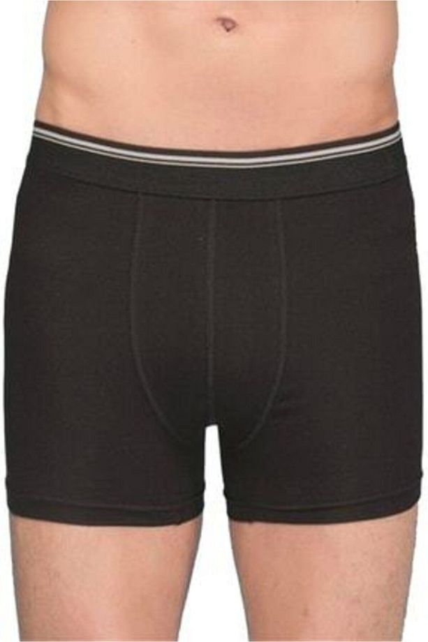 Erkek Siyah Lycra Boxer 3'lü - 1