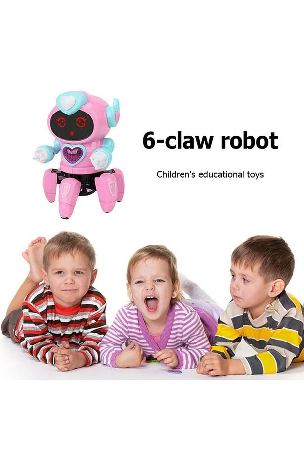 Sesli Işıklı Sevimli Robot - Uzaktan Kumandalı Robot - 8