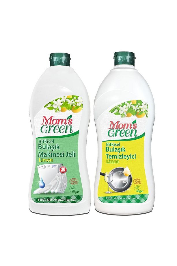 2'li Set - 750 ml Bitkisel Bulaşık Makinesi Jeli Ve 750 ml Limonlu Elde Bulaşık Temizleyici - 1