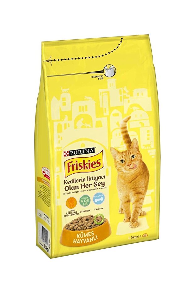 Friskies Yetişkin Kümes Hayvanlı Kuru Mama 1500 gr