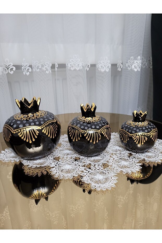 3 Lü Dekoratif Nar - 4