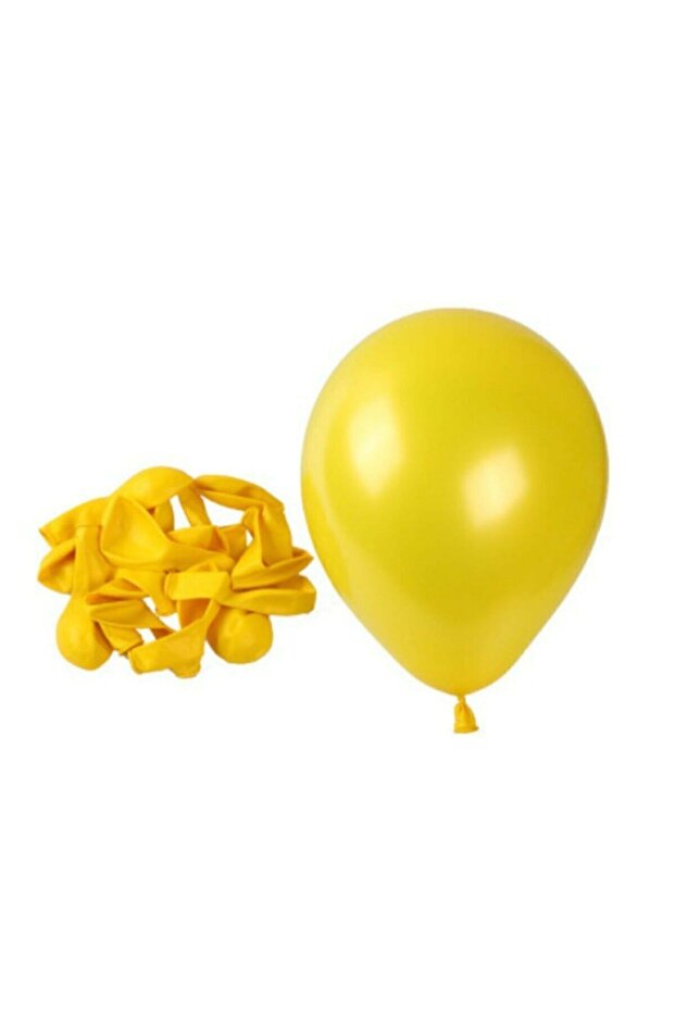 12 Inch Metallic Yellow Balloon Pack of 20