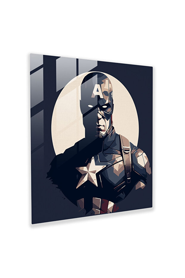 طباعة Marvel Silhouette Glass - Marvel، أناقة، صورة ظلية، لوحة حائط زجاجية