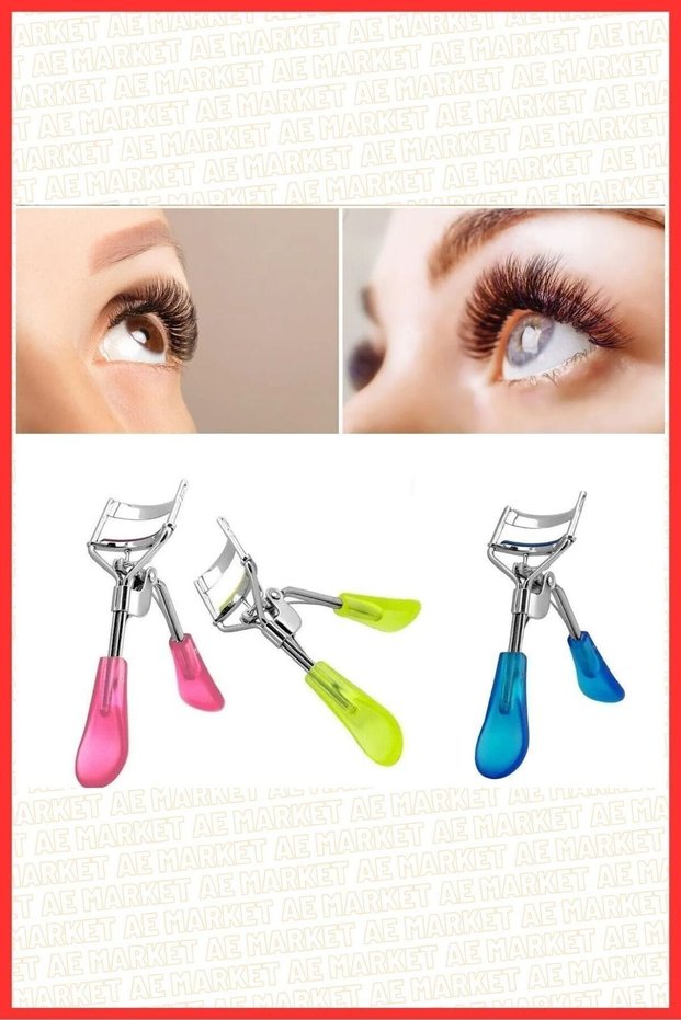 Eyelash Curling Scissors Plastic Handle
