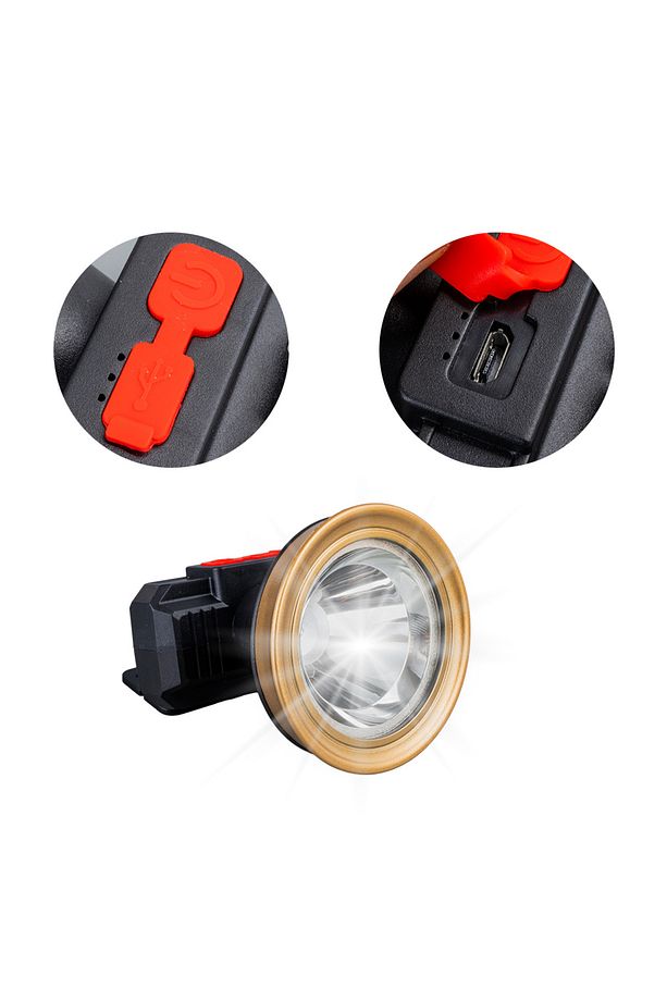 YÜKSEK KALİTELİ ŞARJLI 3 MODLU 2 WATT 1200 MAH KAFA LAMBASI - 4