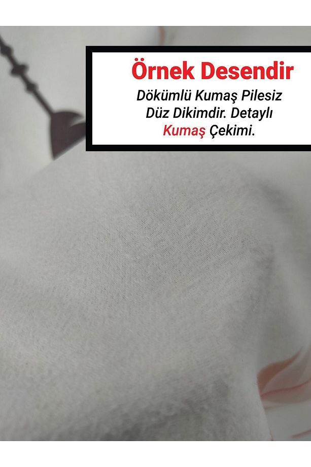 2 Kanat Kelebekler Ve Çiçekler Balonlar Çocuk Odası Perdesi Fon Perde - 7