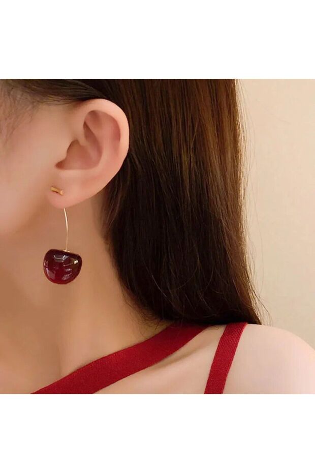 Kadın Cherry Küpe - 2