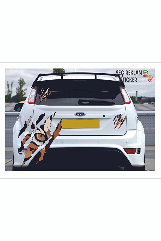 Multi-Purpose Claw Tiger Sticker - 2