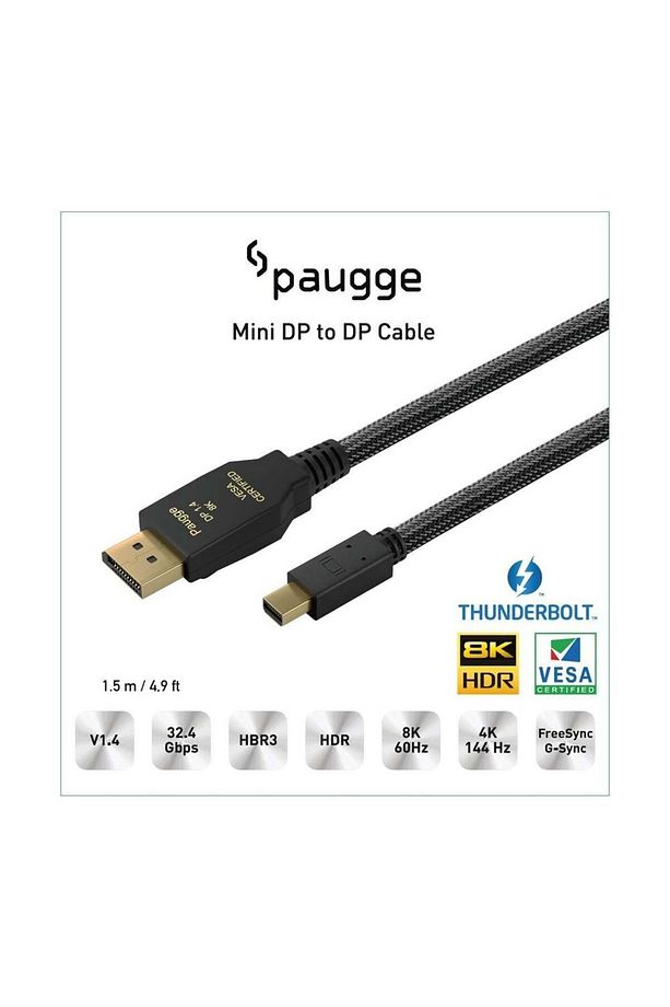 ENTMDP1415 VESA Sertifikalı Mini Displayport 1.4 Kablo - 1.5M - 2