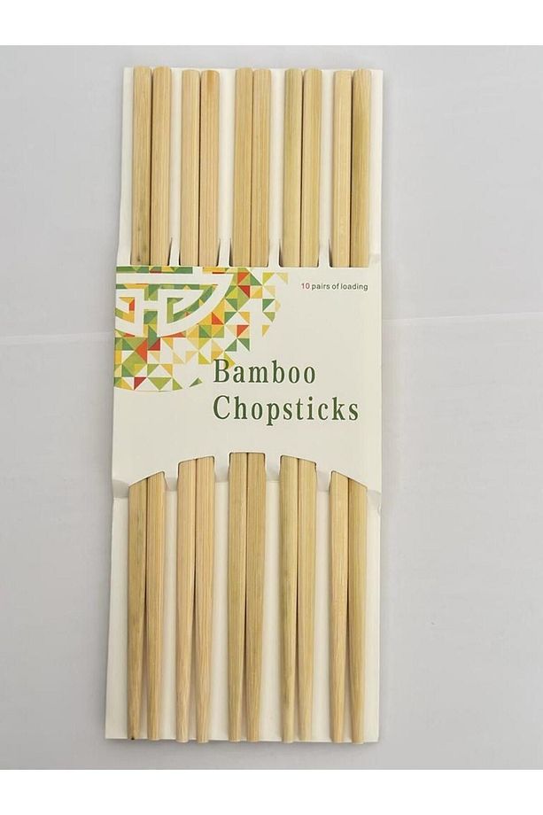 10 Çift Sushi Noodle Makarna Çin Yemek Çubuğu Otel Restoranında Evde Kullanım Için Bambu Chopstick - 5