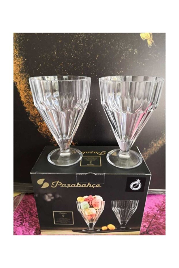 Pleats 2-Piece Crystal Ice Cream Bowl 68136 Pb68136