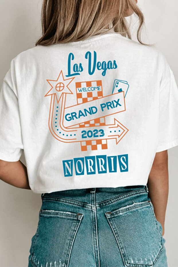 Oversize Las Vegas Printed T-shirt
