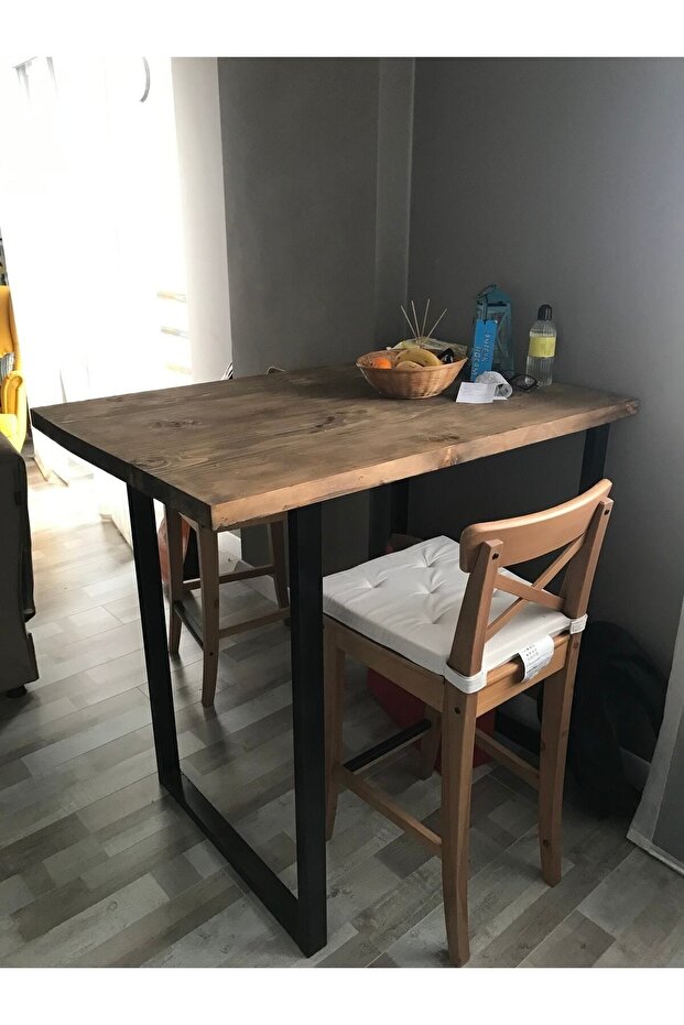 Ahşap Bar Masası Yüksek Masa Bar Masa - 1