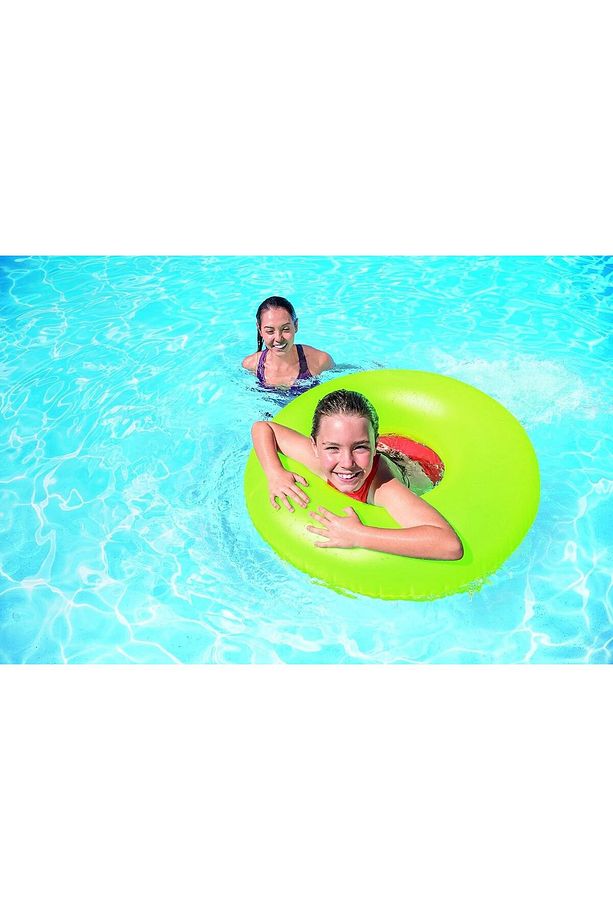 Neon Simit - Şişme Fosforlu Simit - Neon Deniz Simidi -Neon Şişme Simit-Renkli Fosforlu Simit 91 cm. - 6