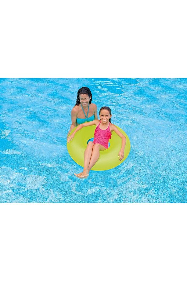 Neon Simit - Şişme Fosforlu Simit - Neon Deniz Simidi -Neon Şişme Simit-Renkli Fosforlu Simit 91 cm. - 5