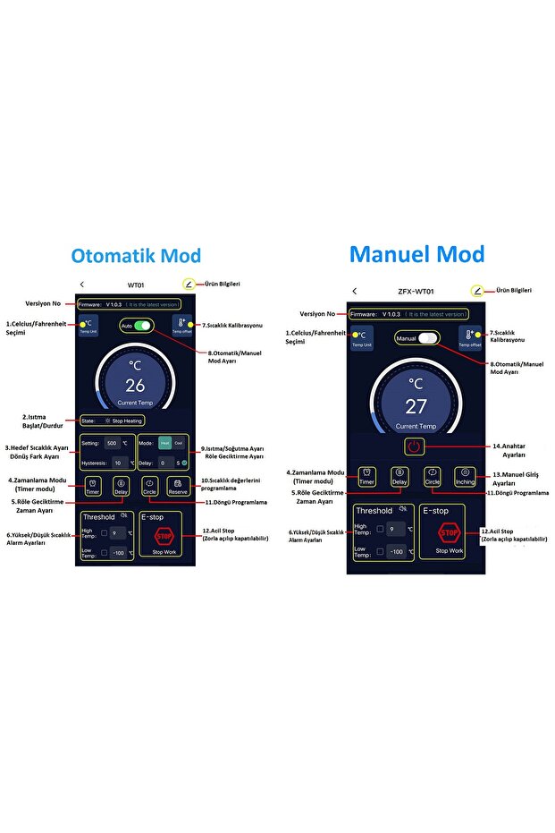 Smart Wifi 220V 30A Termostat/ Timer - 3