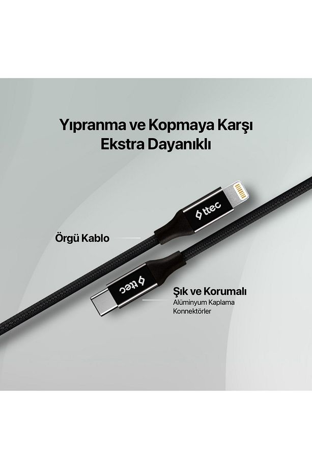 Alumicable Usb-c Lightning Hızlı Şarj Kablosu 150cm - 3