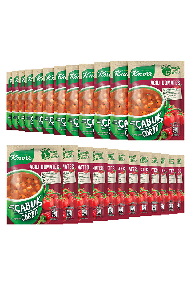 Acılı Domates Çabuk Çorba 22 gr X 24 Adet - 2