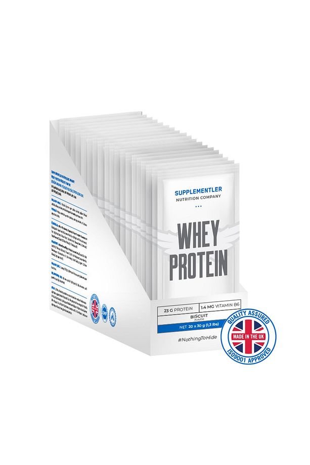 Whey Protein 30 gr Tek Kullanımlık 20 Adet- Bisküvi - 1