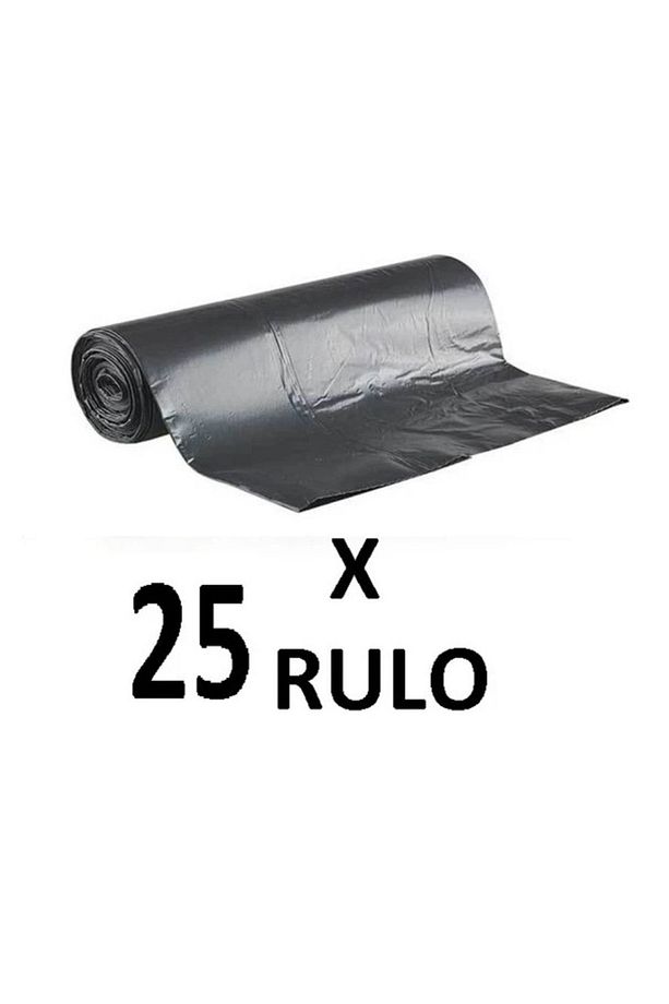 Standart Büyük Boy Siyah Çöp Poşeti X 25 Rulo - 1