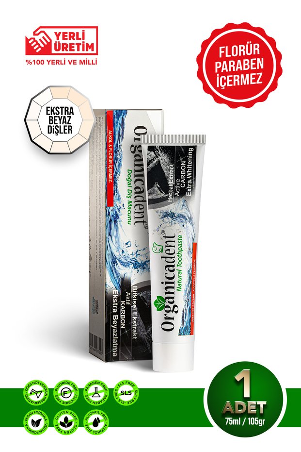 Activated Carbon Natural Toothpaste 75 ml