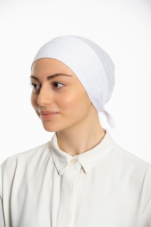 Hijab Lycra seamless lycra inner bonnet tied at the back