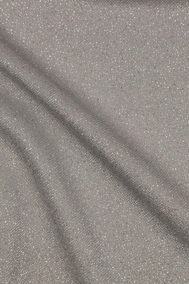 Brayt Simli Gri Örme Kumaş - 3