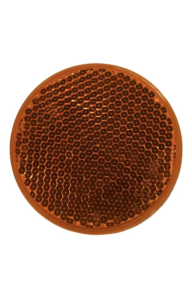 Yellow Gluing Round Plastic Reflector Cat Eye Caravan/Pickup Truck/Trailer