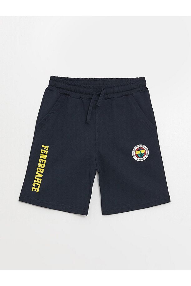LCW Beli Lastikli Fenerbahçe Baskılı Erkek Çocuk Şort - 1
