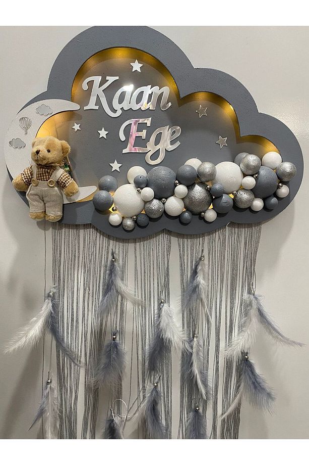 45-30 ledli bulut bubble kapı süsü - 3