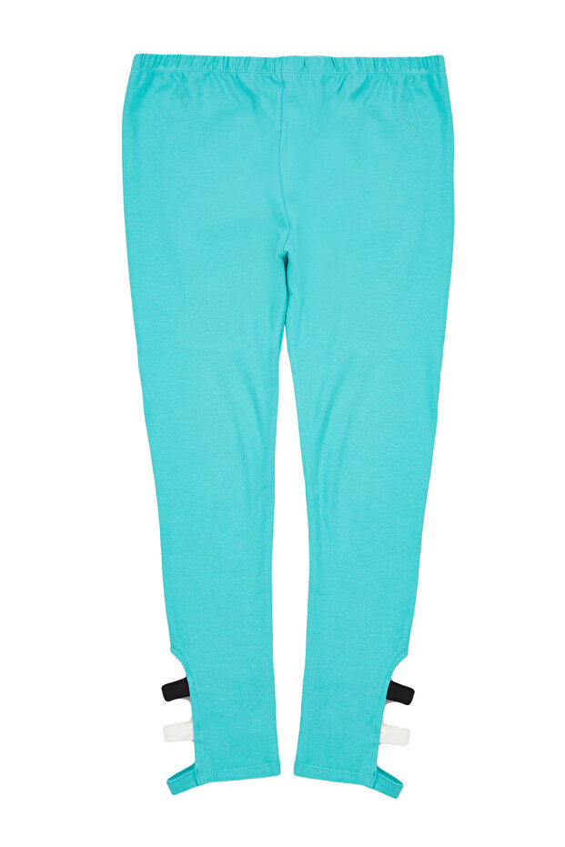 Mint Kız Çocuk Basic Düz Örme Tayt TKDSS24TA00002 - 4
