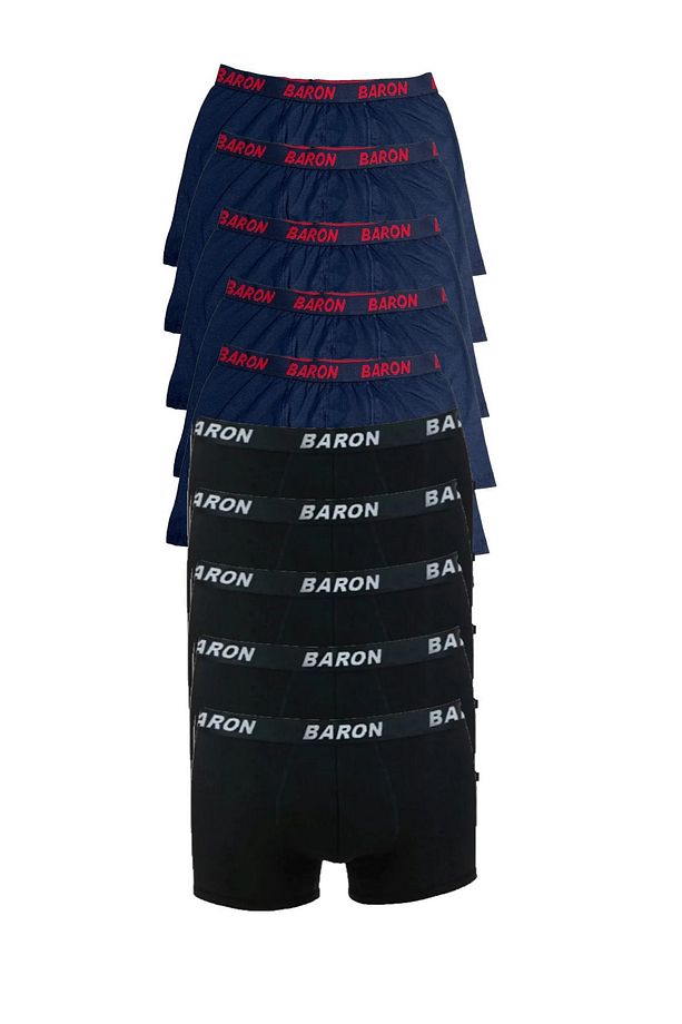 10 Adet Ekonomik Likralı Boxer Short - 1