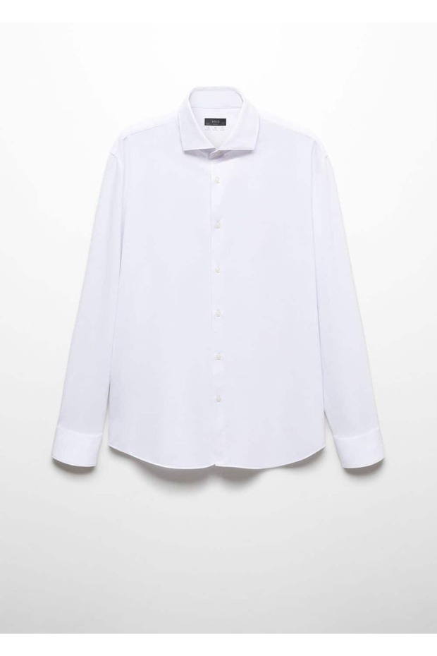 Slim fit pamuklu gömlek - 3