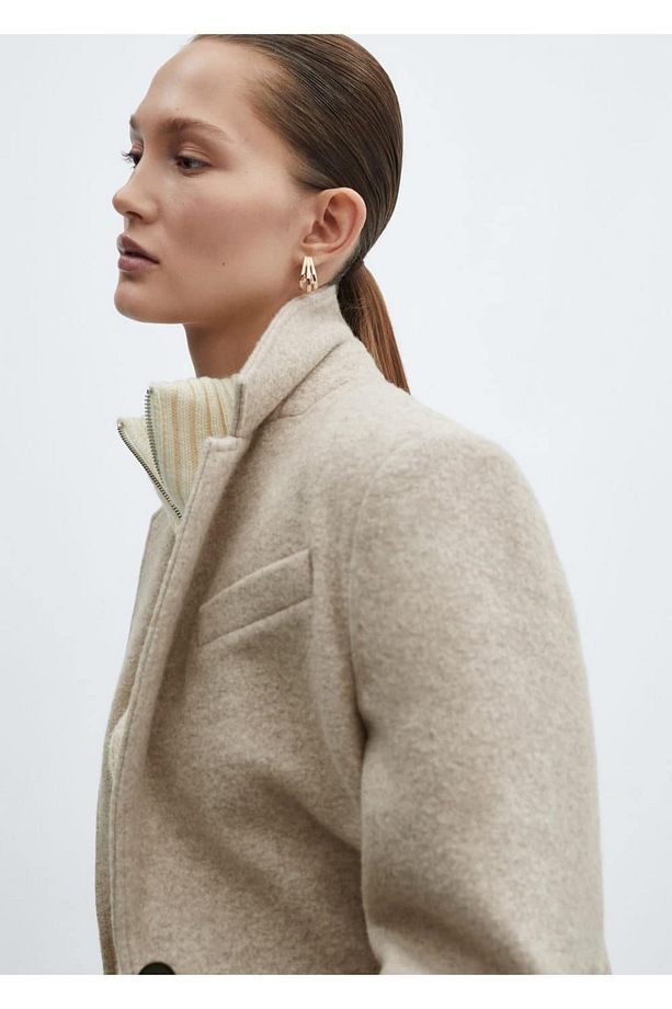 %100 yün oversize palto - 8