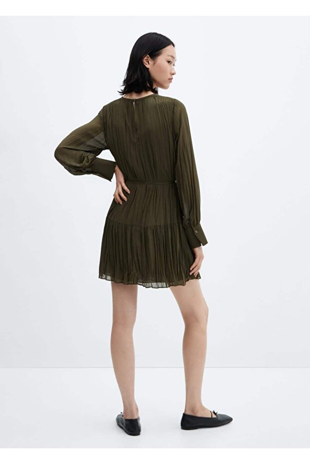 Pilili kısa elbise - 4