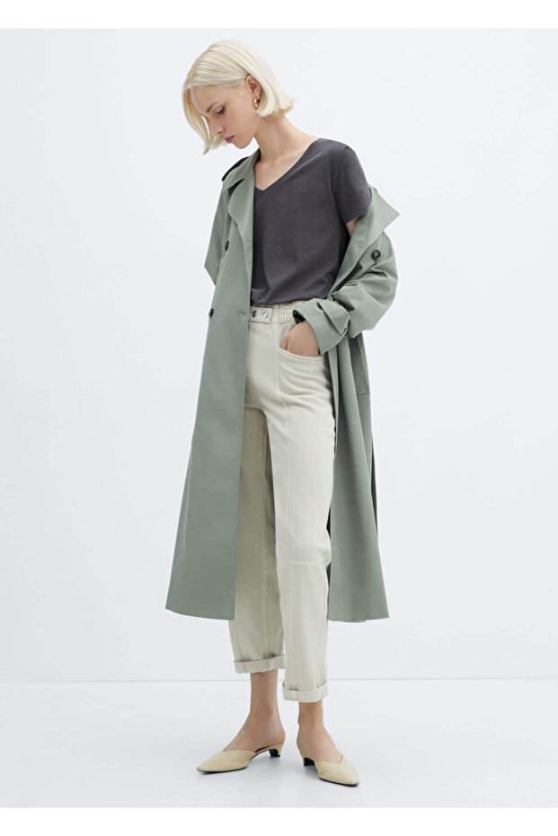 Yıkanmış pamuklu tişört - 2