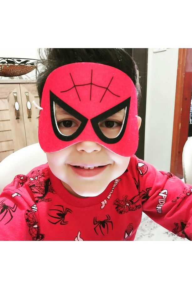 Figür Karakter Maske 6 Lı, Örümcek Adam, Batman, Hulk, Superman,kaptan Amerika, Demir Adam - 2