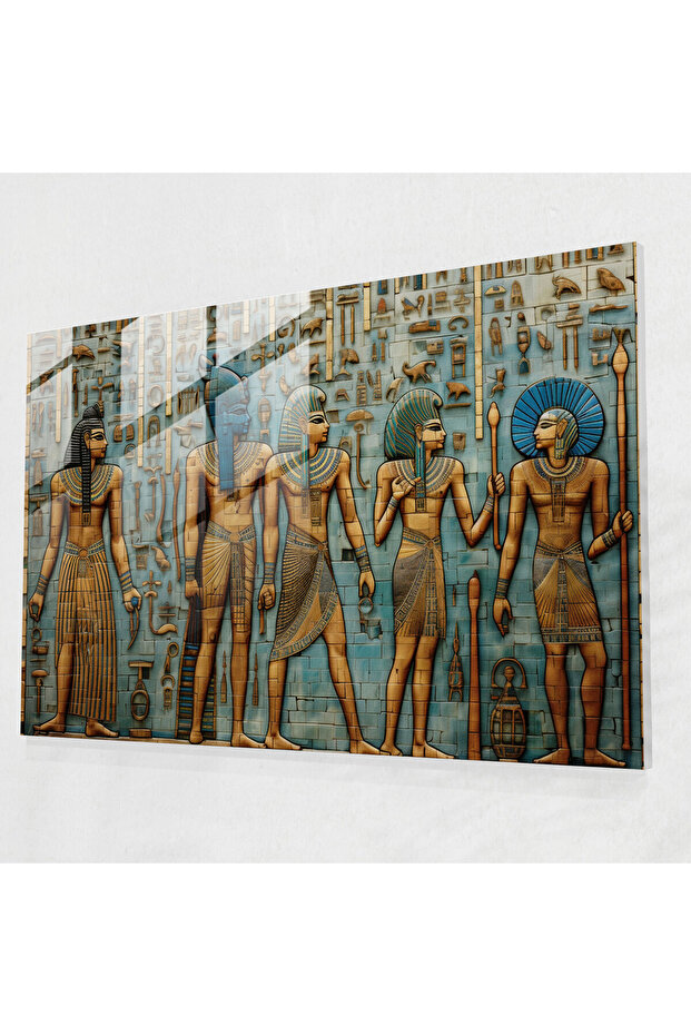 Egyptian Mythology Glass Wall Art - Mythology, Glass Print, Hieroglyphics, Rich History