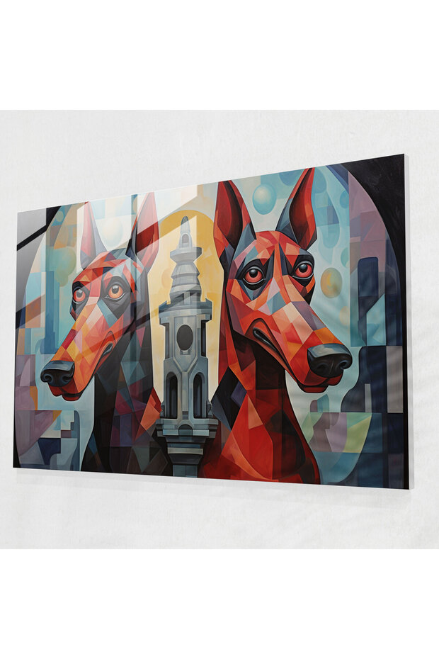 Mythology Glass Art, Cerberus, Guardian of the Underworld, Mythology, Wall Decoration