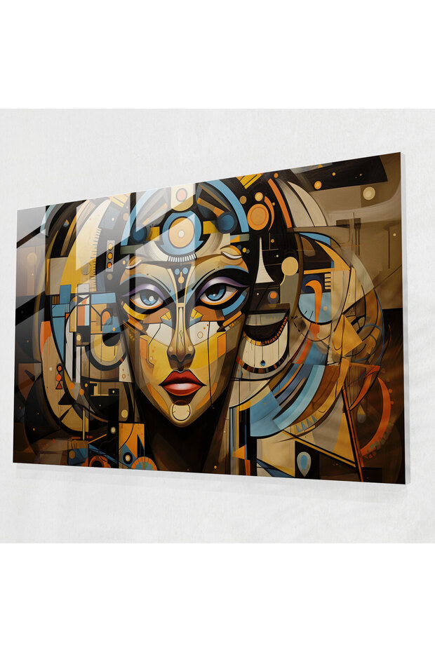 Mythology Glass Wall Art - Cubist Isis - Mythology, Isis, Wall Ornament, Home Decor