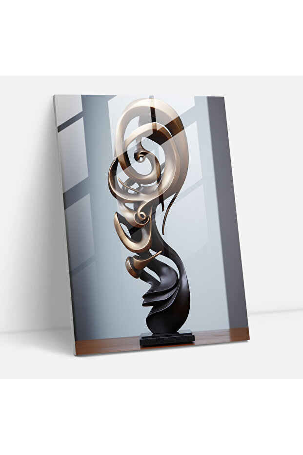Afro Glass Print, Abstract Afro, Inspired Sculpture, Afro, Wall Decoration, Glass Art