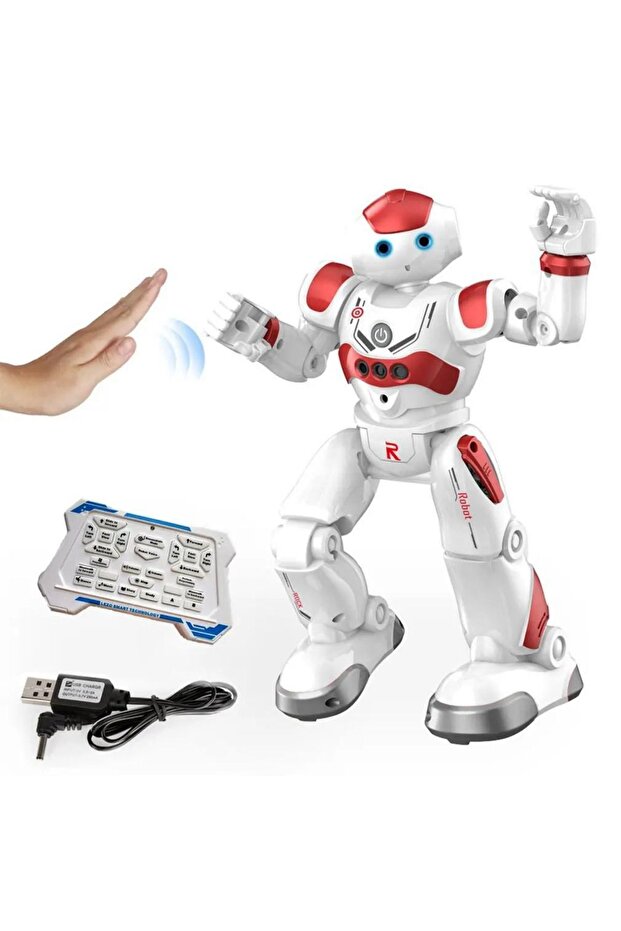 Oyuncak Uzaktan Kumandalı Robot El Sensörlü Şarjlı Moonwalk Yürüyen Hareketli Robot - 1